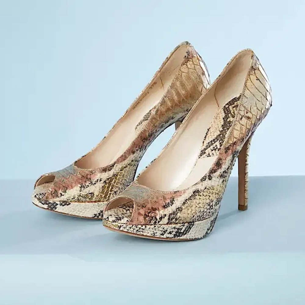 Vintage Dior | Ombre Python Platform High Heels